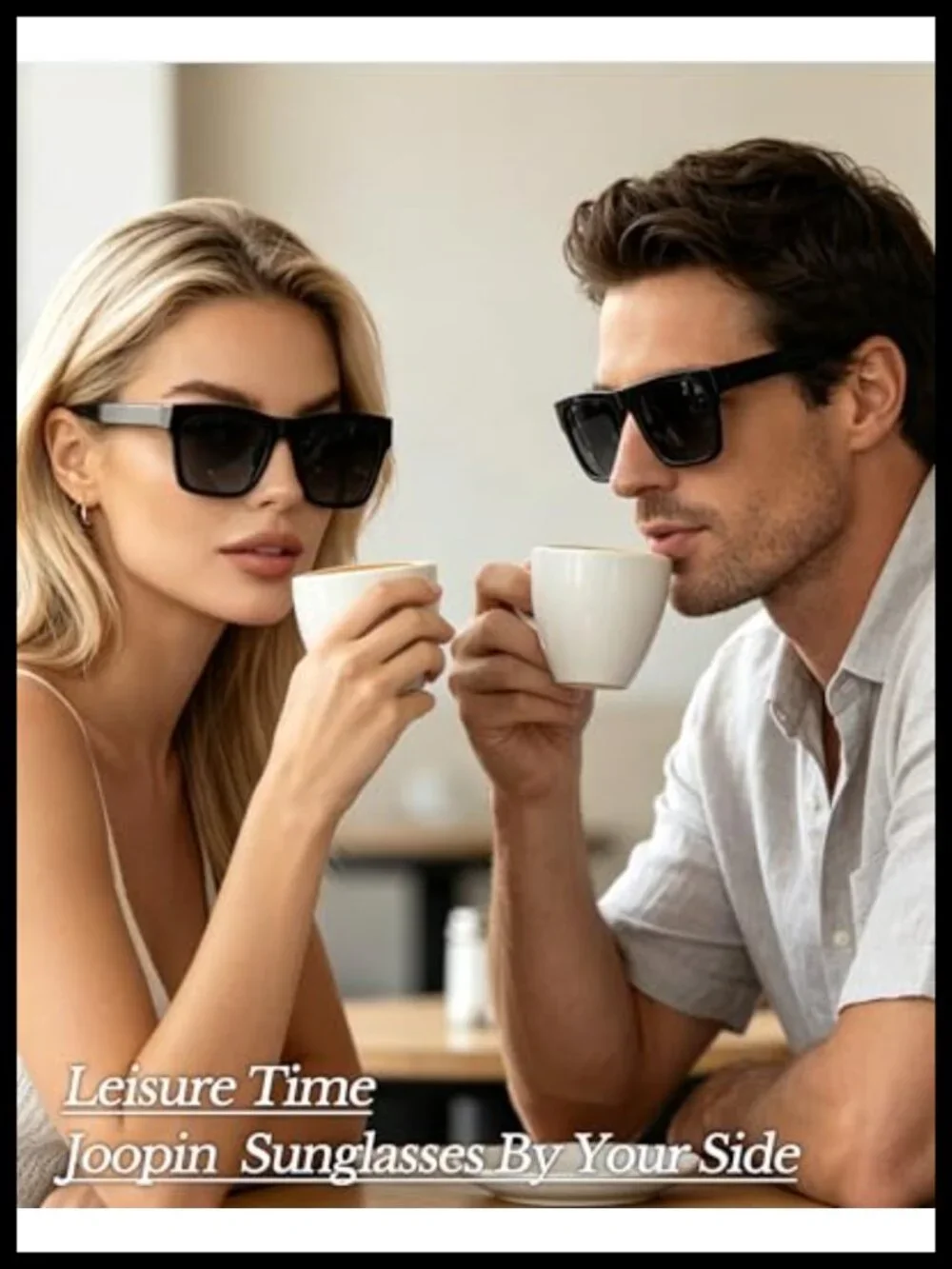 Oversized Acetate Square Sunglasses Polarized UV Protection TR90